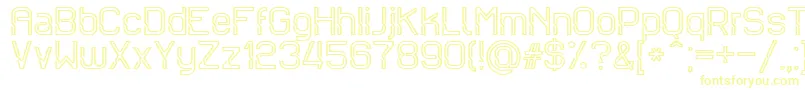 Sportrop Font – Yellow Fonts on White Background