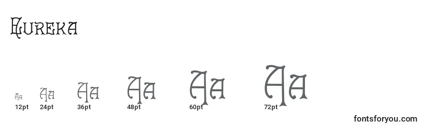 Eureka Font Sizes