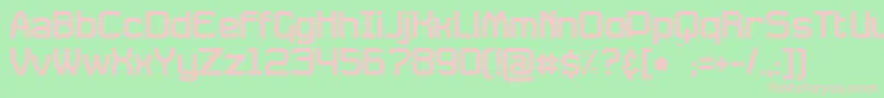 Daville Font – Pink Fonts on Green Background