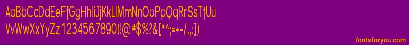 FlorencesansComp Font – Orange Fonts on Purple Background