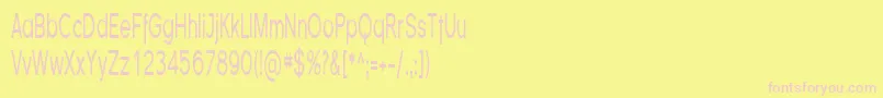 Шрифт FlorencesansComp – розовые шрифты на жёлтом фоне