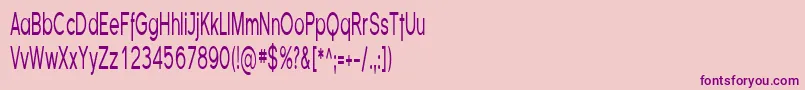 FlorencesansComp Font – Purple Fonts on Pink Background