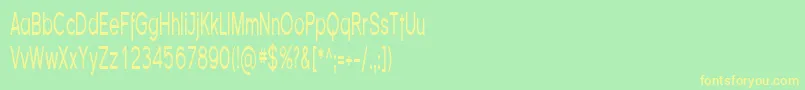 Weitere Informationen zur FlorencesansComp-Schriftart FlorencesansComp-Schriftart – Gelbe Schriften auf grünem Hintergrund
