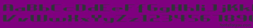 フォントUreka – 紫の背景に黒い文字