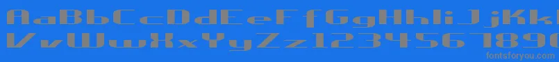 Ureka Font – Gray Fonts on Blue Background