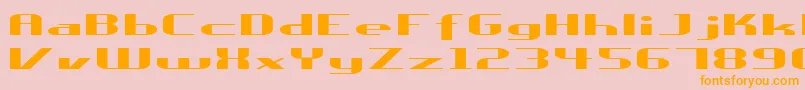 Ureka Font – Orange Fonts on Pink Background