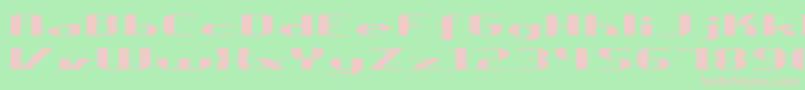 Ureka Font – Pink Fonts on Green Background