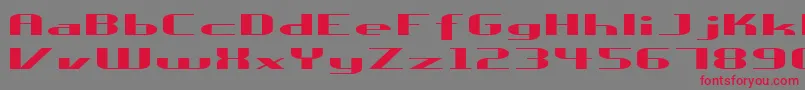 Ureka Font – Red Fonts on Gray Background