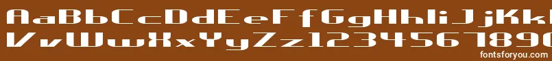 フォントUreka – 茶色の背景に白い文字