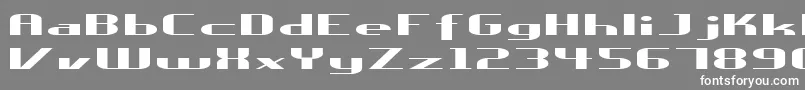 フォントUreka – 灰色の背景に白い文字