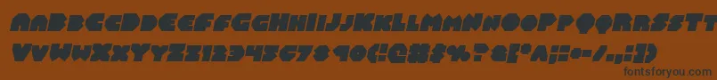 Balastaralital Font – Black Fonts on Brown Background