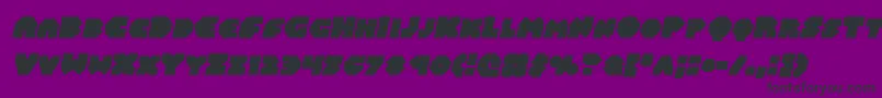 Więcej informacji o czcionce Balastaralital Czcionka Balastaralital – czarne czcionki na fioletowym tle
