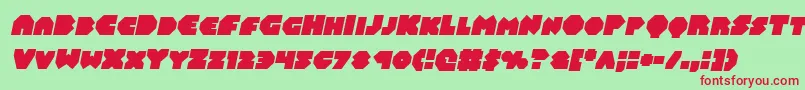 Balastaralital Font – Red Fonts on Green Background