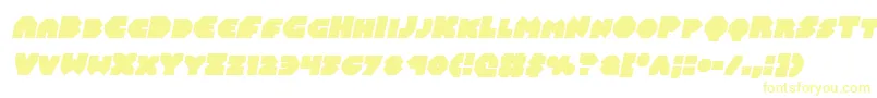 Balastaralital-fontti – keltaiset fontit valkoisella taustalla