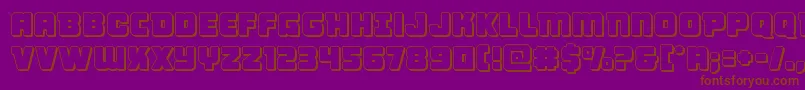 Victorycomics3D Font – Brown Fonts on Purple Background