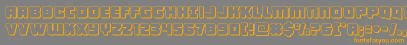 Victorycomics3D Font – Orange Fonts on Gray Background