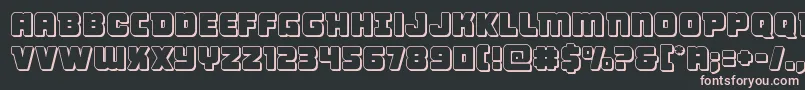 Victorycomics3D Font – Pink Fonts on Black Background