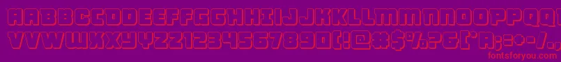 Victorycomics3D Font – Red Fonts on Purple Background