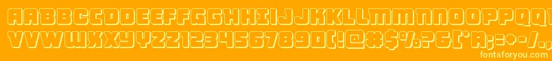 Victorycomics3D Font – Yellow Fonts on Orange Background