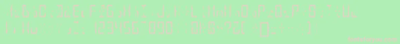 HypernovaDisplay Font – Pink Fonts on Green Background