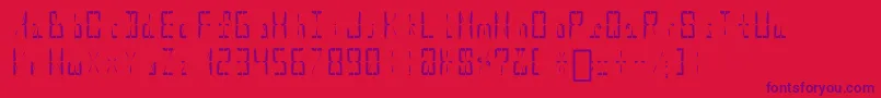 HypernovaDisplay Font – Purple Fonts on Red Background