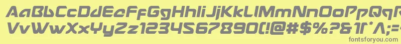 Usangelsemital Font – Gray Fonts on Yellow Background