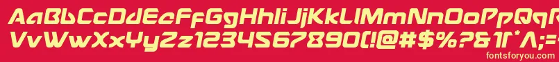 Usangelsemital Font – Yellow Fonts on Red Background