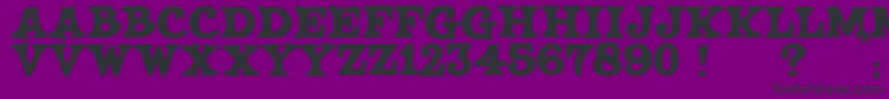 JmhSaloon-fontti – mustat fontit violetilla taustalla