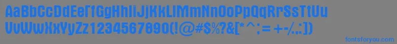 AAlterna Font – Blue Fonts on Gray Background