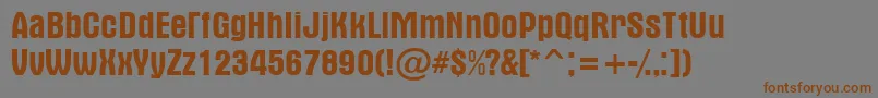 AAlterna Font – Brown Fonts on Gray Background
