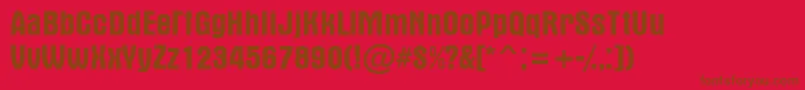 AAlterna Font – Brown Fonts on Red Background