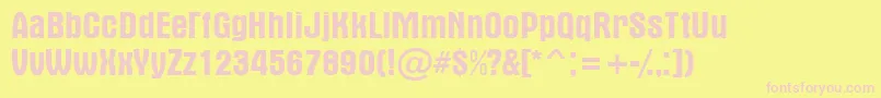 AAlterna Font – Pink Fonts on Yellow Background