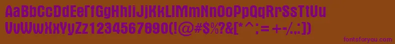 AAlterna Font – Purple Fonts on Brown Background
