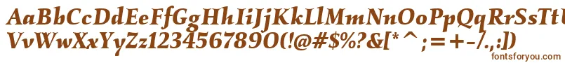 KallositcTtBolditalic Font – Brown Fonts