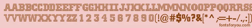 Meninblue Font – Brown Fonts on Pink Background