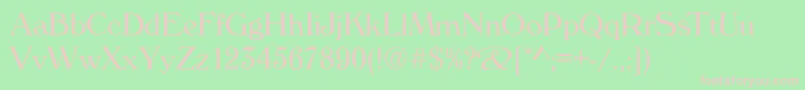 WhitehallRegular Font – Pink Fonts on Green Background