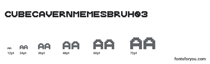 CubecavernMemesbruh03 Font Sizes