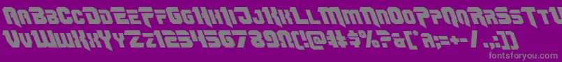 Fonte Omegaforceleft12 – fontes cinzas em um fundo violeta