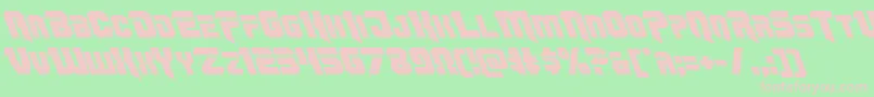 Omegaforceleft12 Font – Pink Fonts on Green Background