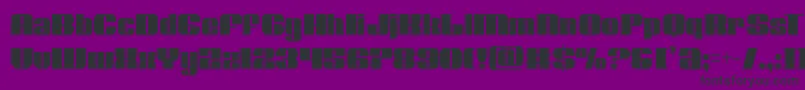フォントNolocontendrecond – 紫の背景に黒い文字