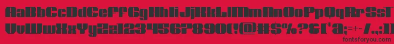 Nolocontendrecond Font – Black Fonts on Red Background