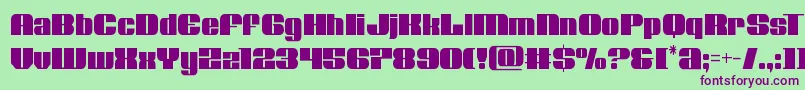 Nolocontendrecond Font – Purple Fonts on Green Background