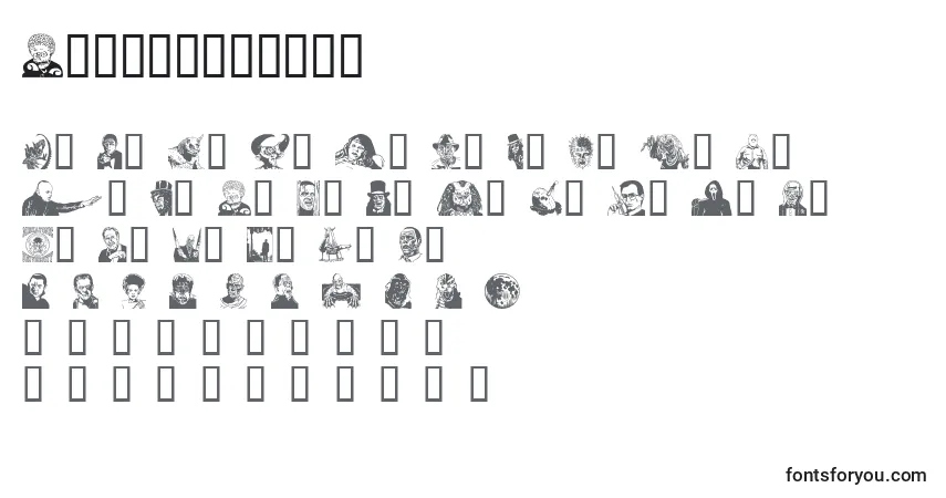 Шрифт Monsterparty – алфавит, цифры, специальные символы