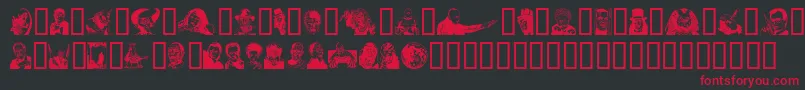 Monsterparty Font – Red Fonts on Black Background