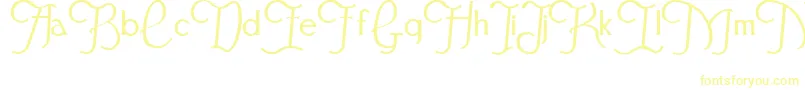 Festivalflourish Font – Yellow Fonts on White Background