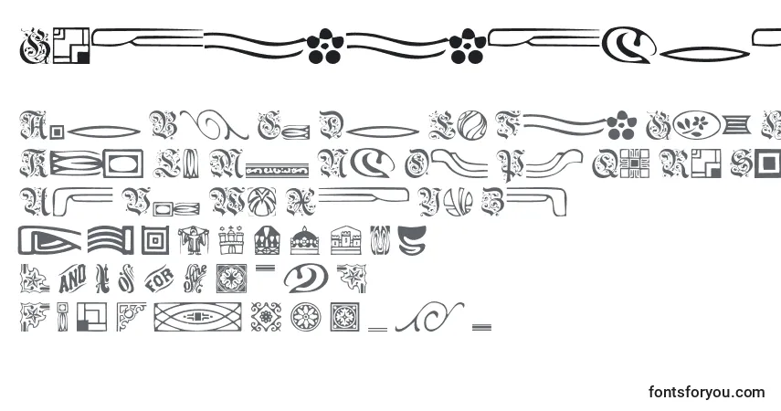 Schriftart Griffindingbats – Alphabet, Zahlen, spezielle Symbole