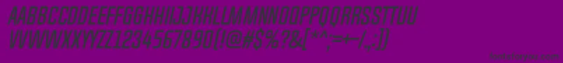 ChosenceRegularItalic Font – Black Fonts on Purple Background