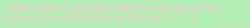 C790RomanCdMediumRegular Font – Pink Fonts on Green Background