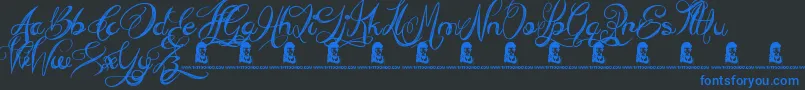 Más sobre la fuente EverythingHoliday fuente EverythingHoliday – Fuentes Azules Sobre Fondo Negro