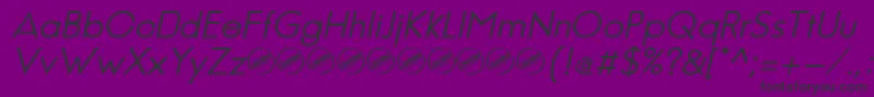 JambeticaItalic Font – Black Fonts on Purple Background